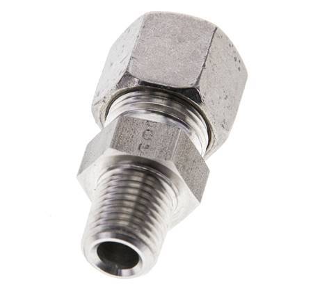 1/4'' NPT Male x 10S Stainless steel Straight Cutting Ring 630 Bar DIN 2353