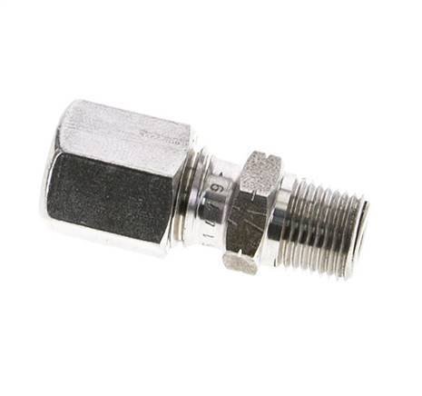 1/8'' NPT Male x 6L Stainless steel Straight Cutting Ring 315 Bar DIN 2353