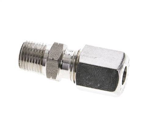 1/8'' NPT Male x 6L Stainless steel Straight Cutting Ring 315 Bar DIN 2353