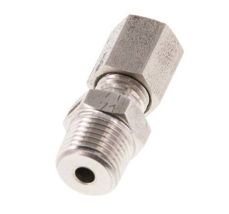 R 1/8'' Male x 4LL Stainless steel Straight Cutting Ring 100 Bar DIN 2353