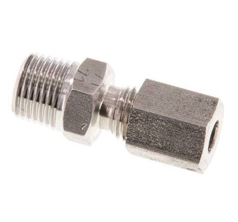R 1/8'' Male x 4LL Stainless steel Straight Cutting Ring 100 Bar DIN 2353