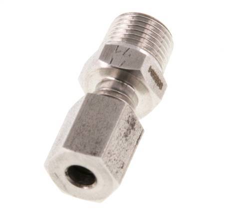 R 1/8'' Male x 4LL Stainless steel Straight Cutting Ring 100 Bar DIN 2353