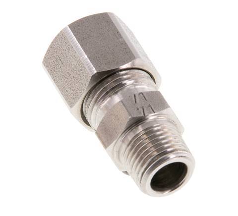 R 1/8'' Male x 8LL Stainless steel Straight Cutting Ring 100 Bar DIN 2353