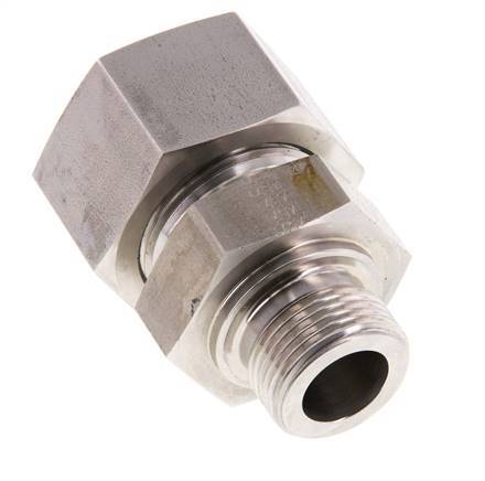 G 3/4'' Male x 25S Stainless steel Straight Cutting Ring 400 Bar DIN 2353