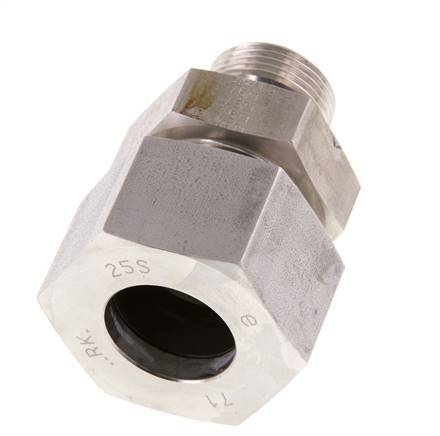 G 3/4'' Male x 25S Stainless steel Straight Cutting Ring 400 Bar DIN 2353
