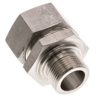 G 3/4'' Male x 28L Stainless steel Straight Cutting Ring 160 Bar DIN 2353