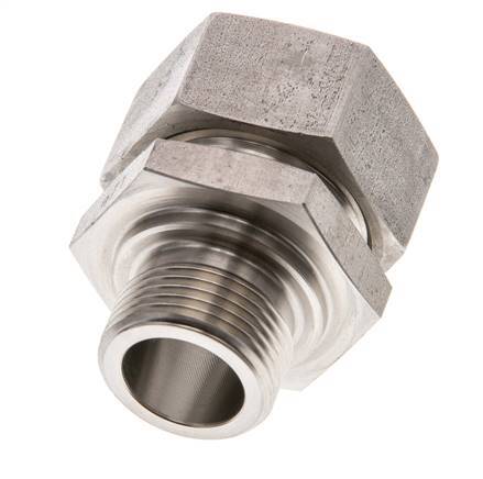 G 3/4'' Male x 28L Stainless steel Straight Cutting Ring 160 Bar DIN 2353
