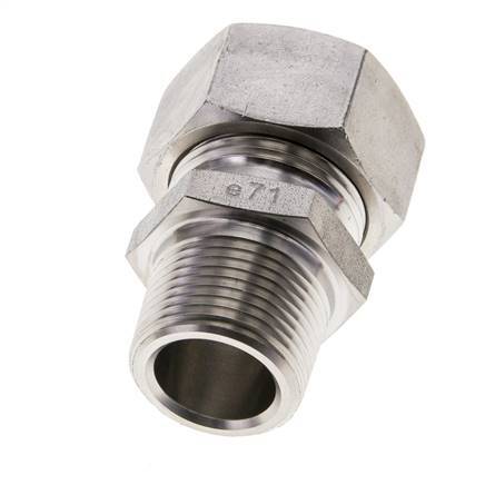 3/4'' NPT Male x 22L Stainless steel Straight Cutting Ring 160 Bar DIN 2353