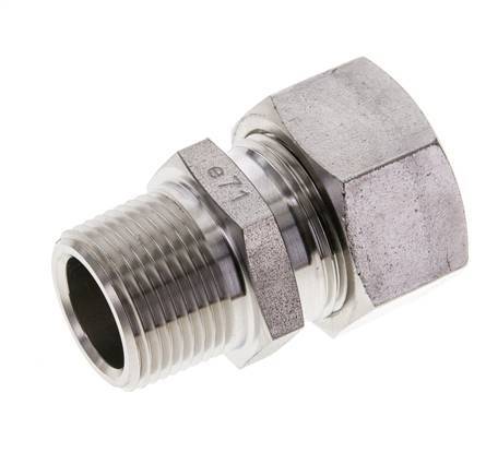 3/4'' NPT Male x 22L Stainless steel Straight Cutting Ring 160 Bar DIN 2353