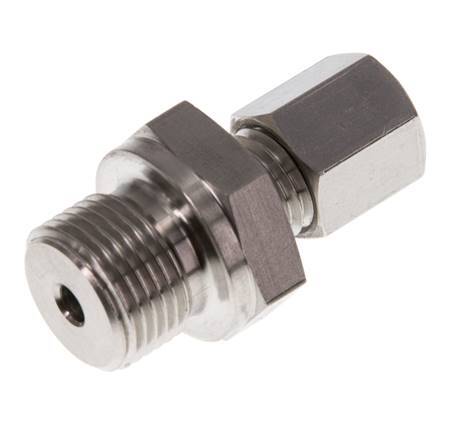 G 3/8'' Male x 6L Stainless steel Straight Cutting Ring 315 Bar DIN 2353