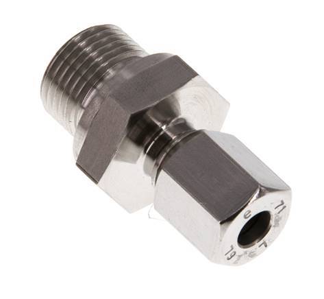 G 3/8'' Male x 6L Stainless steel Straight Cutting Ring 315 Bar DIN 2353