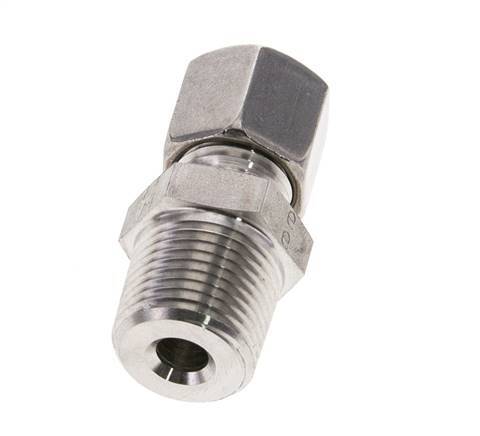 3/8'' NPT Male x 8L Stainless steel Straight Cutting Ring 315 Bar DIN 2353