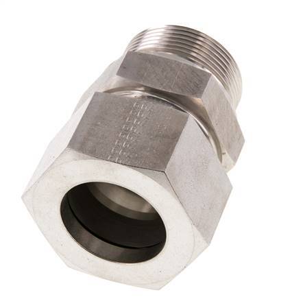 G 1 1/2'' Male x 38S Stainless steel Straight Cutting Ring 315 Bar DIN 2353