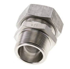 1 1/2'' NPT Male x 42L Stainless steel Straight Cutting Ring 160 Bar DIN 2353