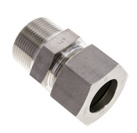 1 1/4'' NPT Male x 30S Stainless steel Straight Cutting Ring 400 Bar DIN 2353