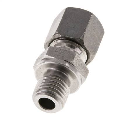 M12x1.5 Male x 8L Stainless steel Straight Cutting Ring 315 Bar DIN 2353