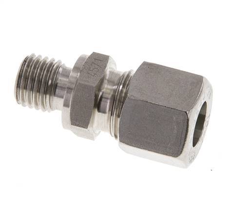 M12x1.5 Male x 10L Stainless steel Straight Cutting Ring 315 Bar DIN 2353