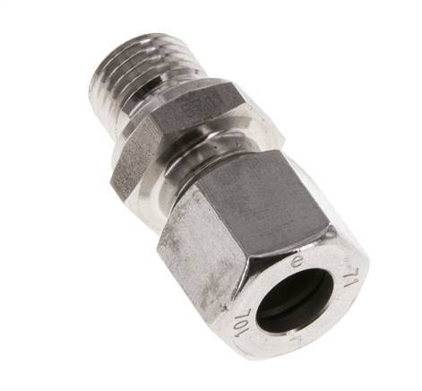 M14x1.5 Male x 10L Stainless steel Straight Cutting Ring 315 Bar DIN 2353