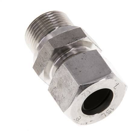 M22x1.5 Male x 15L Stainless steel Straight Cutting Ring 315 Bar DIN 2353