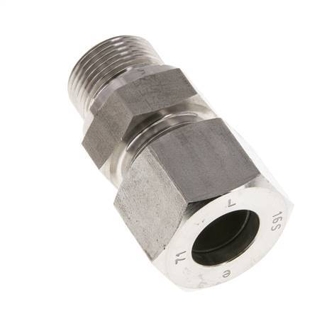 M22x1.5 Male x 16S Stainless steel Straight Cutting Ring 400 Bar DIN 2353