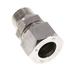 M22x1.5 Male x 18L Stainless steel Straight Cutting Ring 315 Bar DIN 2353