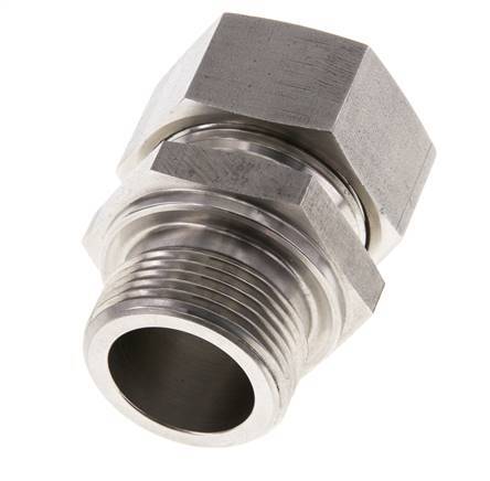M33x2 Male x 28L Stainless steel Straight Cutting Ring 160 Bar DIN 2353