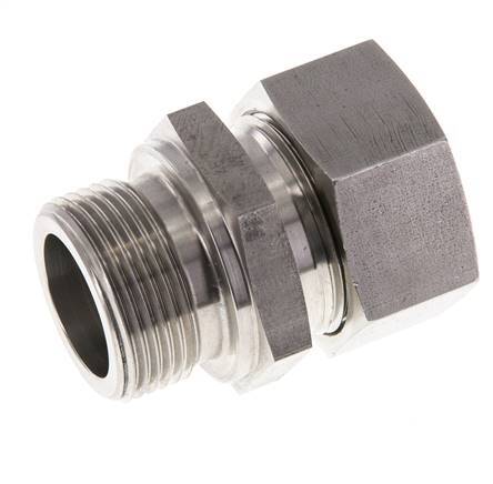 M33x2 Male x 28L Stainless steel Straight Cutting Ring 160 Bar DIN 2353