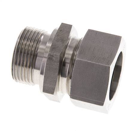 M33x2 Male x 28L Stainless steel Straight Cutting Ring 160 Bar DIN 2353