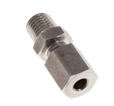M8x1 Male x 4LL Stainless steel Straight Cutting Ring 100 Bar DIN 2353
