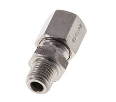 M8x1 Male x 6LL Stainless steel Straight Cutting Ring 100 Bar DIN 2353