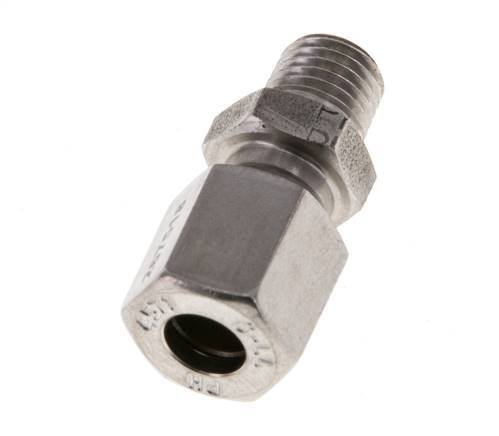 M8x1 Male x 6LL Stainless steel Straight Cutting Ring 100 Bar DIN 2353