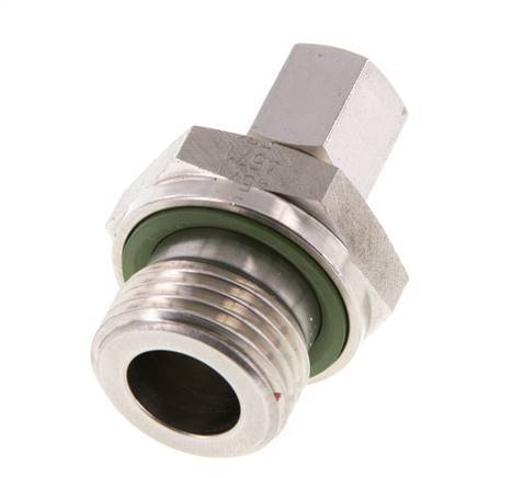 G 1/2'' Male x 6L Stainless steel Straight Cutting Ring with FKM Seal 315 Bar DIN 2353