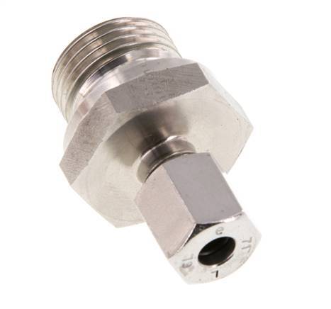 G 1/2'' Male x 6L Stainless steel Straight Cutting Ring with FKM Seal 315 Bar DIN 2353