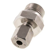 G 1/2'' Male x 6S Stainless steel Straight Cutting Ring with FKM Seal 630 Bar DIN 2353