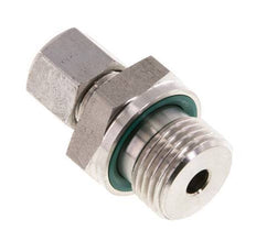 G 1/2'' Male x 8L Stainless steel Straight Cutting Ring with FKM Seal 315 Bar DIN 2353