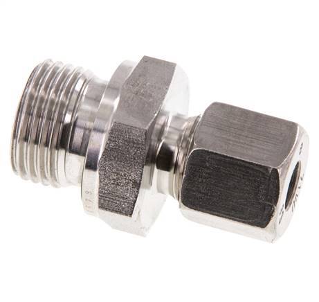 G 1/2'' Male x 8S Stainless steel Straight Cutting Ring with FKM Seal 630 Bar DIN 2353