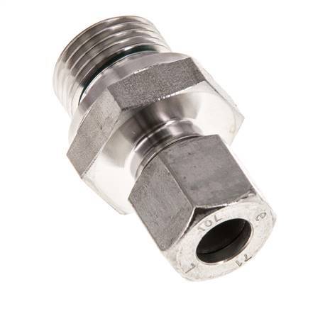 G 1/2'' Male x 10L Stainless steel Straight Cutting Ring with FKM Seal 315 Bar DIN 2353
