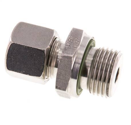 G 1/2'' Male x 10S Stainless steel Straight Cutting Ring with FKM Seal 630 Bar DIN 2353