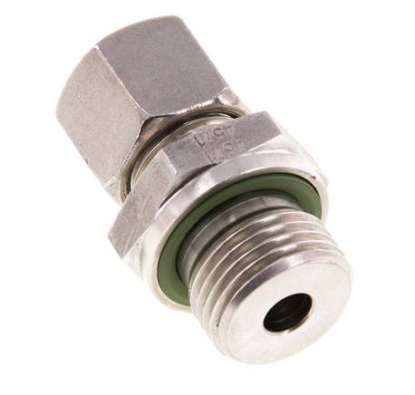 G 1/2'' Male x 10S Stainless steel Straight Cutting Ring with FKM Seal 630 Bar DIN 2353