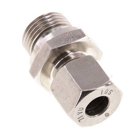 G 1/2'' Male x 10S Stainless steel Straight Cutting Ring with FKM Seal 630 Bar DIN 2353