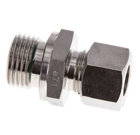 G 1/2'' Male x 12L Stainless steel Straight Cutting Ring with FKM Seal 315 Bar DIN 2353