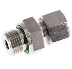 G 1/2'' Male x 12S Stainless steel Straight Cutting Ring with FKM Seal 630 Bar DIN 2353