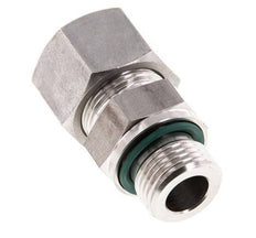 G 1/2'' Male x 16S Stainless steel Straight Cutting Ring with FKM Seal 400 Bar DIN 2353