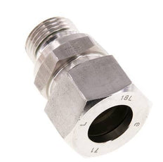 G 1/2'' Male x 18L Stainless steel Straight Cutting Ring with FKM Seal 315 Bar DIN 2353