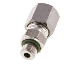 G 1/8'' Male x 6S Stainless steel Straight Cutting Ring with FKM Seal 630 Bar DIN 2353