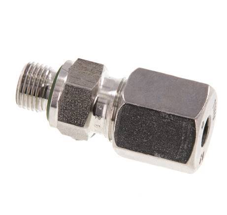 G 1/8'' Male x 6S Stainless steel Straight Cutting Ring with FKM Seal 630 Bar DIN 2353