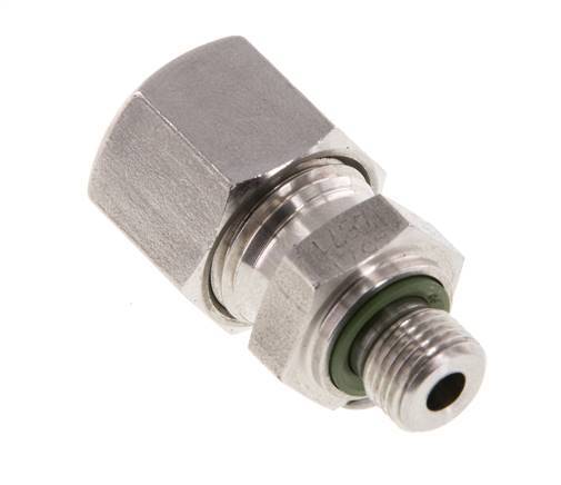 G 1/8'' Male x 10L Stainless steel Straight Cutting Ring with FKM Seal 315 Bar DIN 2353