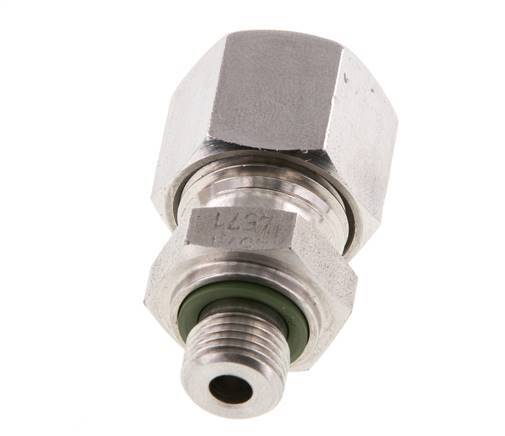 G 1/8'' Male x 10L Stainless steel Straight Cutting Ring with FKM Seal 315 Bar DIN 2353