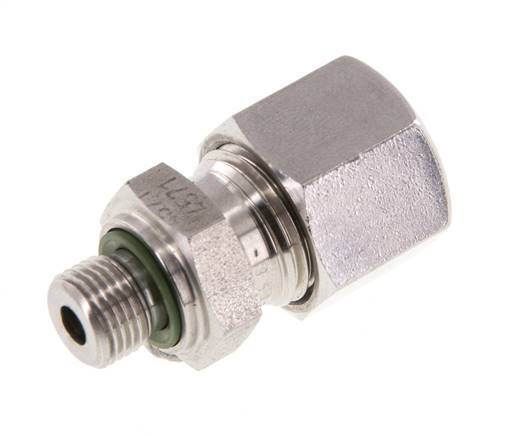 G 1/8'' Male x 10L Stainless steel Straight Cutting Ring with FKM Seal 315 Bar DIN 2353