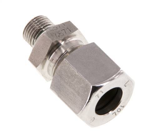G 1/8'' Male x 10L Stainless steel Straight Cutting Ring with FKM Seal 315 Bar DIN 2353